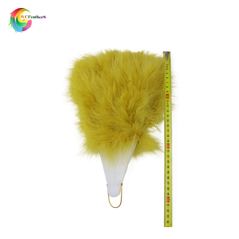 Feather Fan Decoration Feather Fan Beautiful Fold Fan Wedding Stage Carnival Party Home Decor Fluffy Turkey Feather 30*50CM