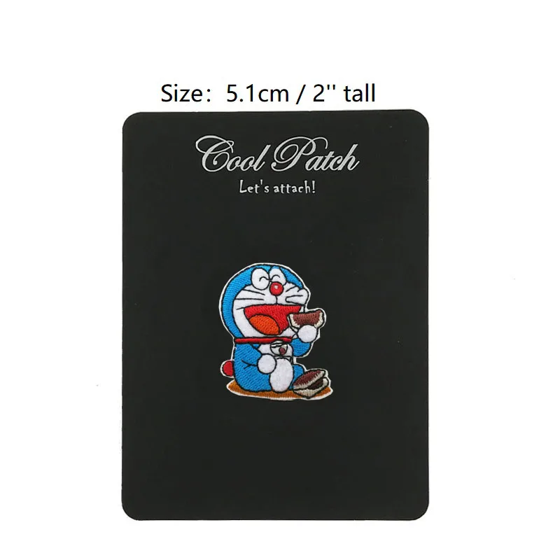 2 ''DORAEMON Робот Кот работает японский аниме вышитые Железные на патч телевизионный сериал Wappen аппликация