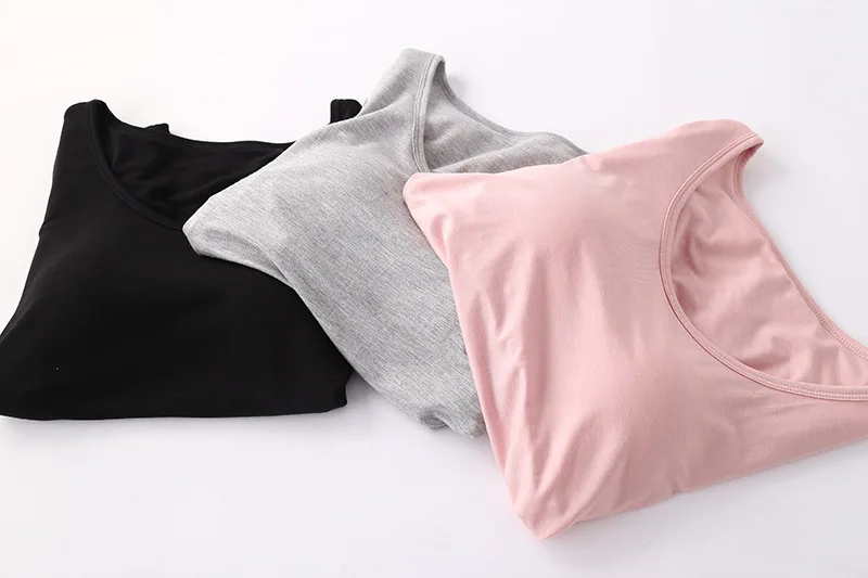 Modal Neue Nachthemd Homewear Pyjama Zwei Stück Set Sommer Frauen Pijama Rosa/Grau Schwarz Mit Brust Pad Lounge Pyjama hause Kleidung – Detail 2