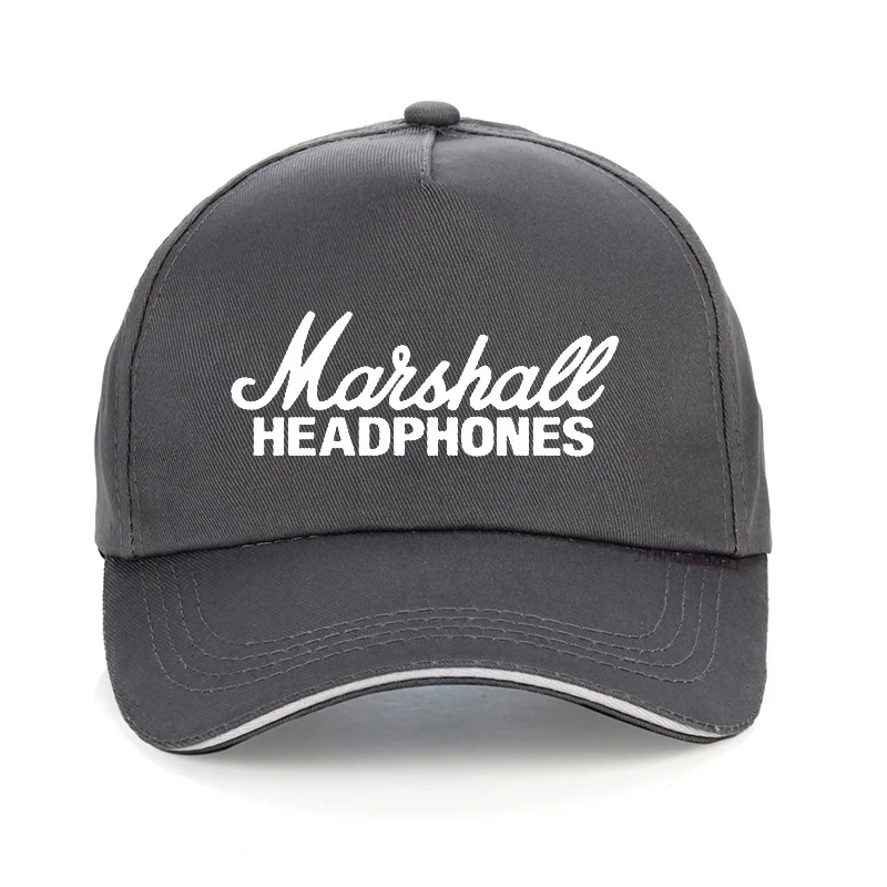 Серый Новая Кепка с логотипом Marshall, усиленная Кепка с гитарным героем, хард рок, кафе, музыка, Muse, бейсболка для мужчин, wo, Мужская модная бейсболка кепка - Цвет: Серый