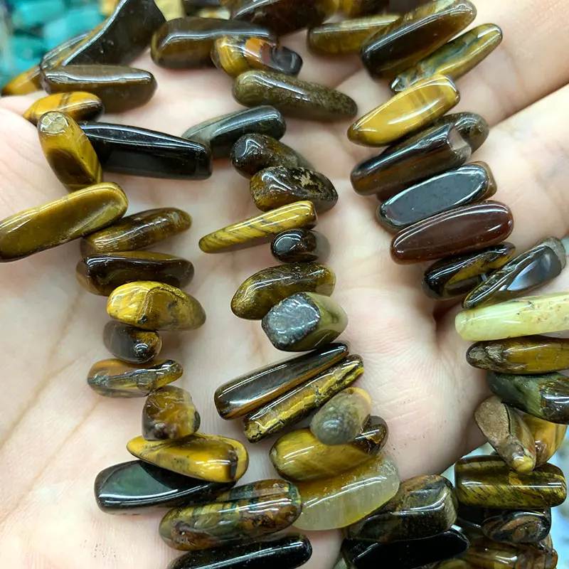 tiger eye AAA розовый кварц Агаты азурлиты 12-20 мм полосы каменные бусы «сделай сам» для изготовления украшений ожерелья Браслет материал - Цвет: tiger eye