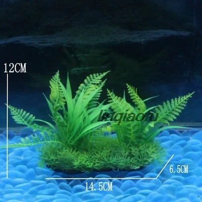 Травяная доска для аквариума, украшение для ландшафтного дизайна, имитирует водные длинные зеленые водоросли - Цвет: 2