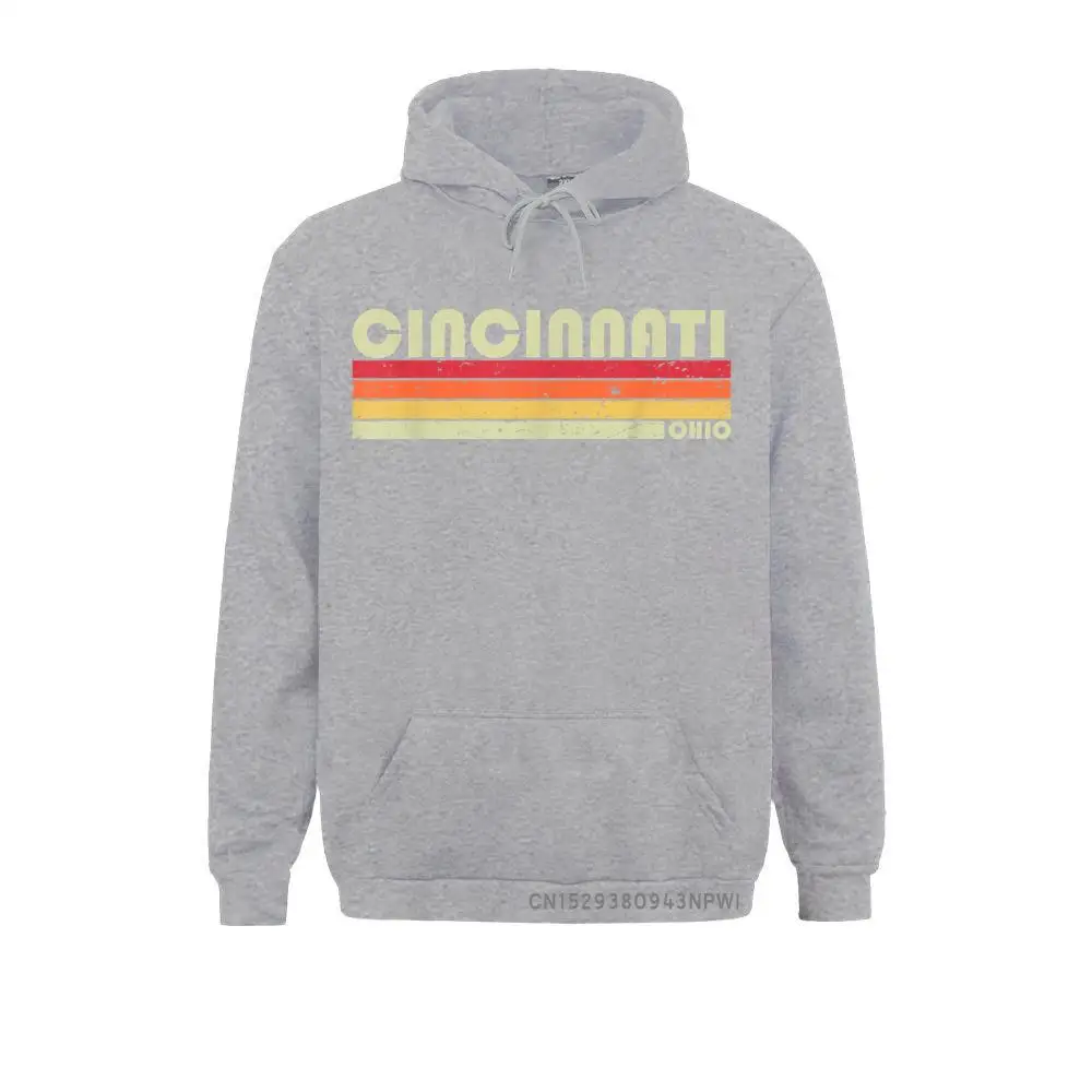 CINCINNATI OH OHIO Funny City Home Roots Gift 70s 80s Pullover Group Sweatshirts High Quality Youth Hoodies Fitness Hoods