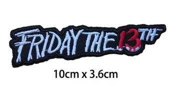 

Friday the 13th Horror movie Embroidered Iron On Patch, Jacket Backpack biker vest badge, jacket backpack DIY fabric accessories