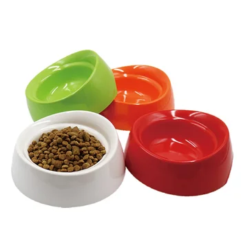 

New New Household Durable Food Water Bowl Pet Bowls Non Slid Round Slanting Cat Dog Feed Bowls Melamine Pet Cat Dog Supplies