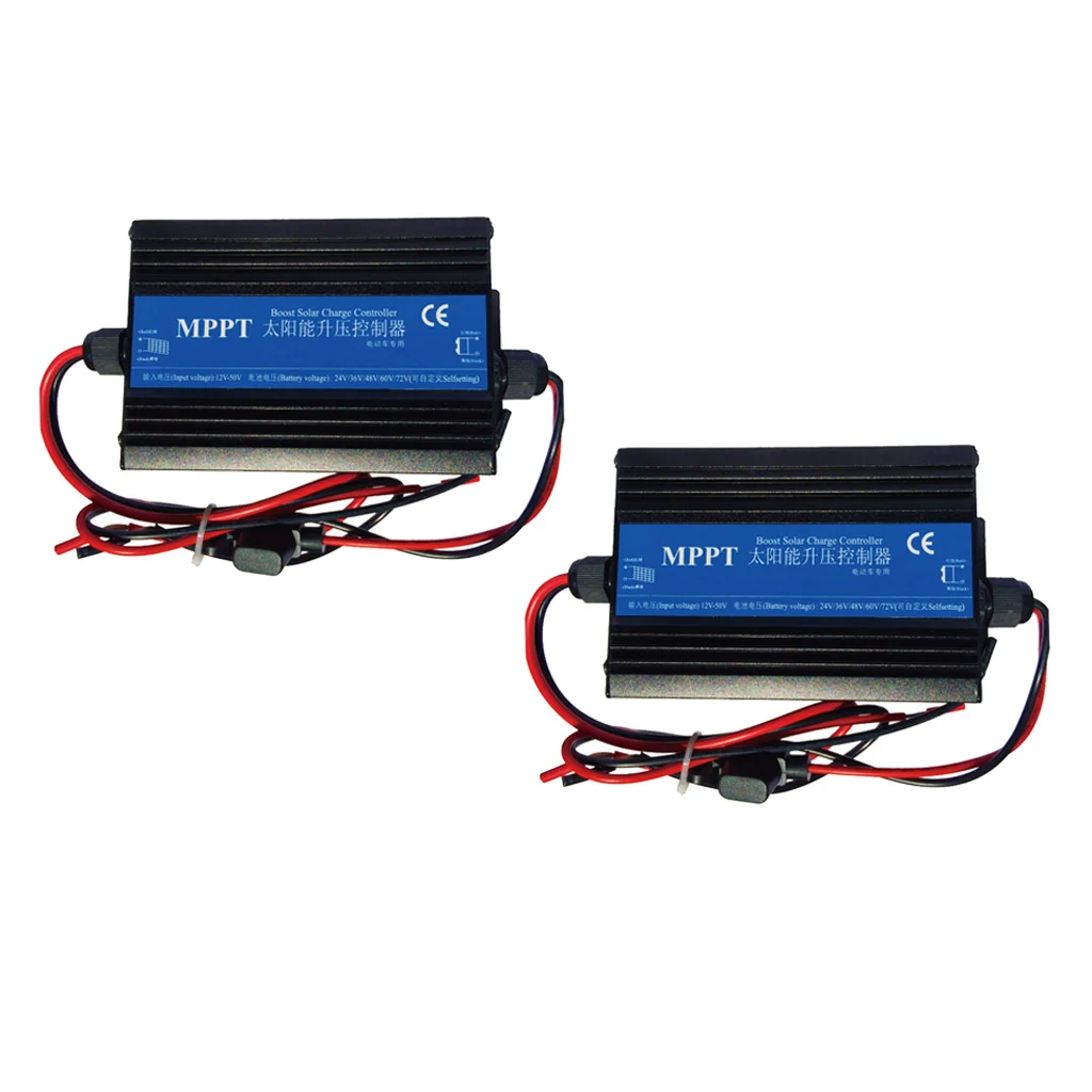

2pcs MPPT Boost Solar Panel Battery Regulator Charger Controller 24V-72V IP30