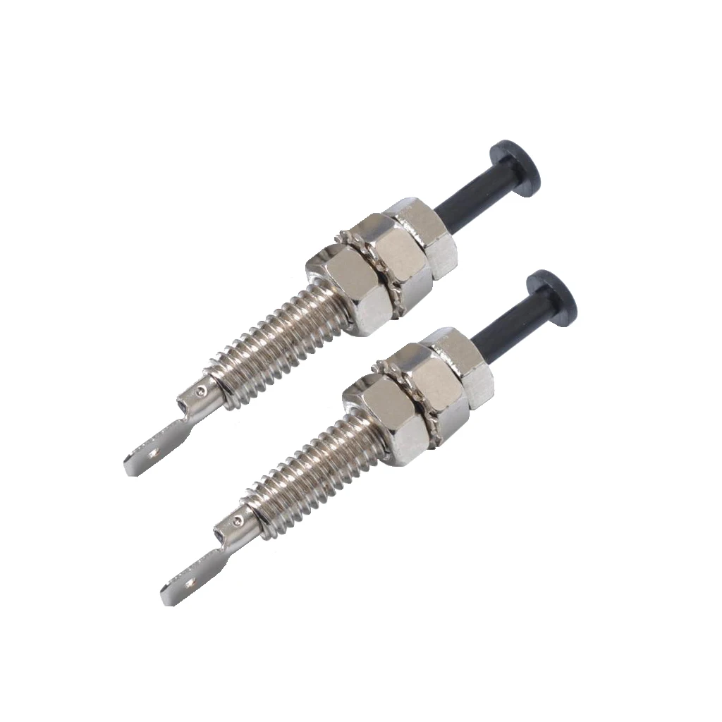 2pcs Universal Car Auto Door Trunk Alarm Light Hood Jamb Pin Switch Bonnet