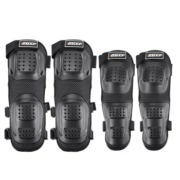 

Hot 2pcs Knee Pads 2pcs Elbows Pads Breathable Waterproof Pads Elastic Warm and anti-scratch Shin Guards Motorcycle Protector Pa