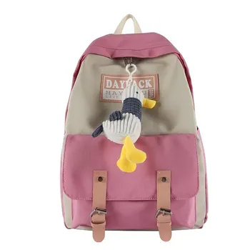 

2020 New School Bags For Women Teens Girls Backpack Female Softback Nylon Panelled Oxford Travel Cute Large Capacity Bookbags