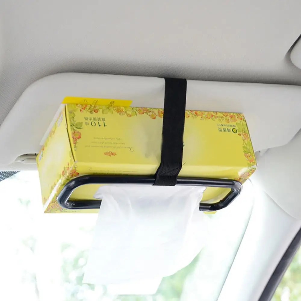 Fredysu Porte-mouchoirs Pour Pare-soleil De Voiture, Porte-serviettes Pour Pare-soleil Étui à Mouchoirs Pour Siège Arrière, Boîte à Mouchoirs De Voiture De Qualité Supérieure Pour Voiture, Véhicule - 6