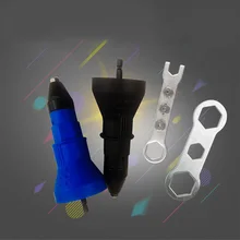 Электрический заклепочный гаечный пистолет инструмент для клепки беспроводной клепальный сверлильный адаптер вставной гаечный инструмент клепальный сверлильный Адаптер 2,4 мм-4,8 мм c134h