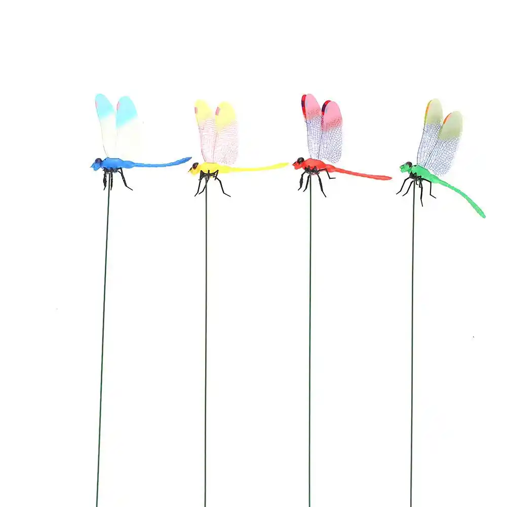 Dragonfly Garden Decor 2pcs Color Random Garden Ornament 3d