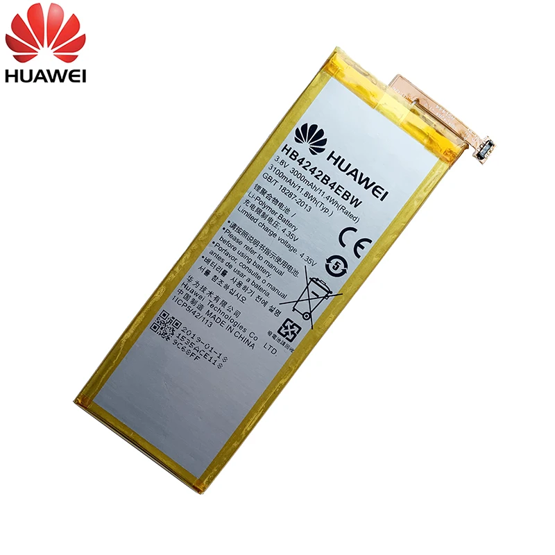 100% Оригинальный запасной аккумулятор для телефона Hua Wei HB4242B4EBW Huawei Honor 6 / 4X 7i Shot X ShotX