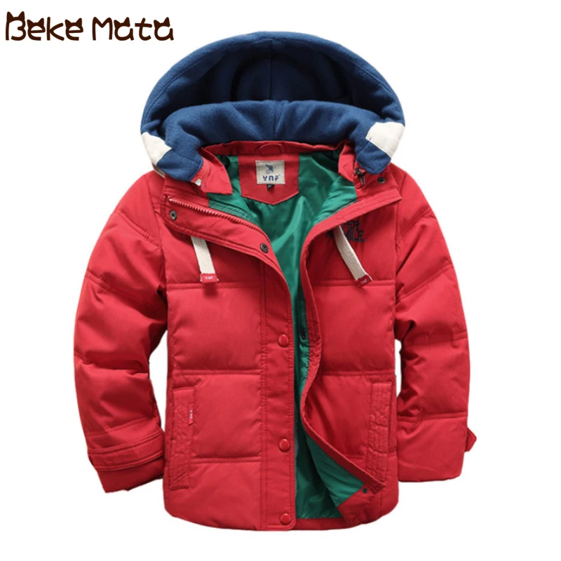 

Winter Jackets For Boys Kids Coat Boys Clothes Hooded Zipper Thick Warm Cotton Boy Parkas 2019 Children's Winter Jacket 5-11Y