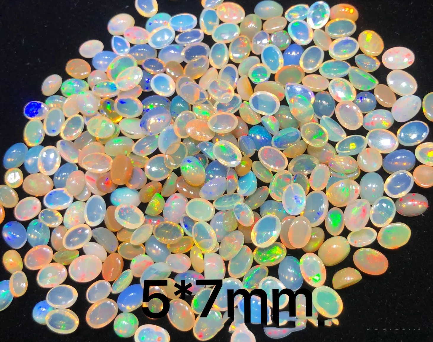 Australian Natural Opal Gemstones 7x9mm Support re-inspection