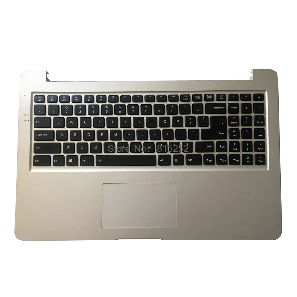 

Laptop Palmrest For ByteSpeed W2 15.6" DOK-V6358J 15-00-US Touchpad with English US keyboard silver upper case New and Original