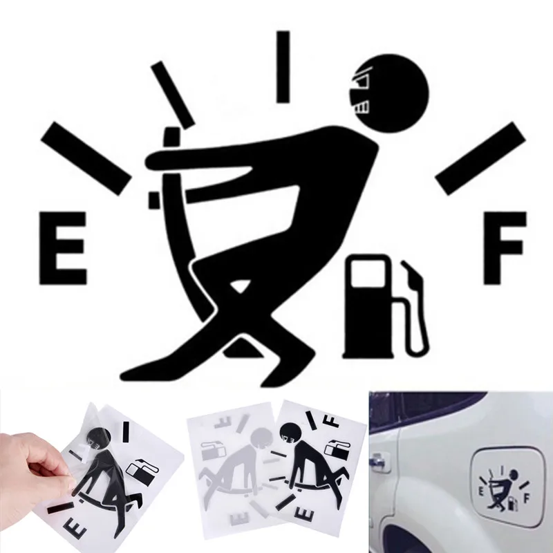 

1pc Waterproof Funny Car Sticker Lowered Truck Boat Window Bumper Vinyl Decal Glue Sticker Oil Type Tips Fuel Tank Cap