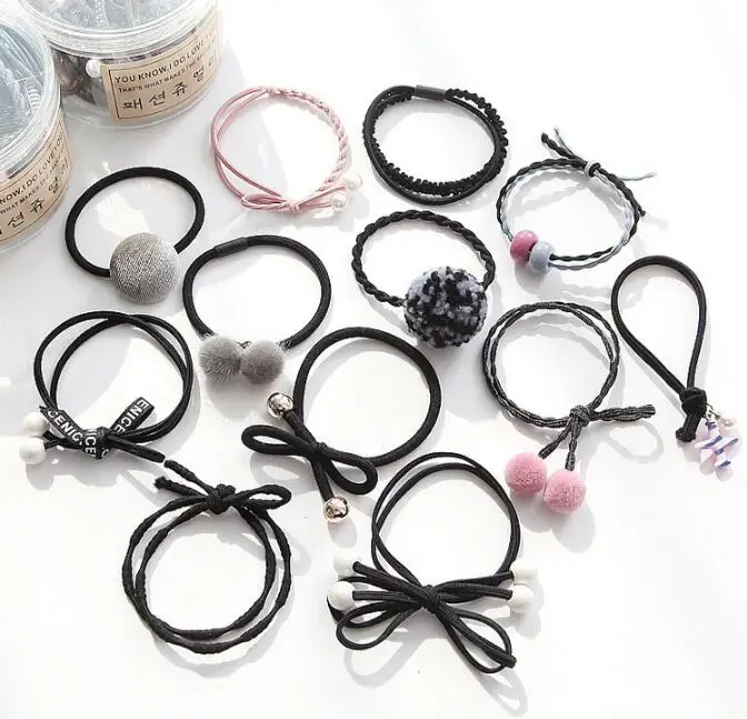 30 компл./лот 12 шт./компл. DIY мульти шары волосы группа костюмы высокопрочный жемчуг резинки для волос Инструменты для укладки аксессуары HA825