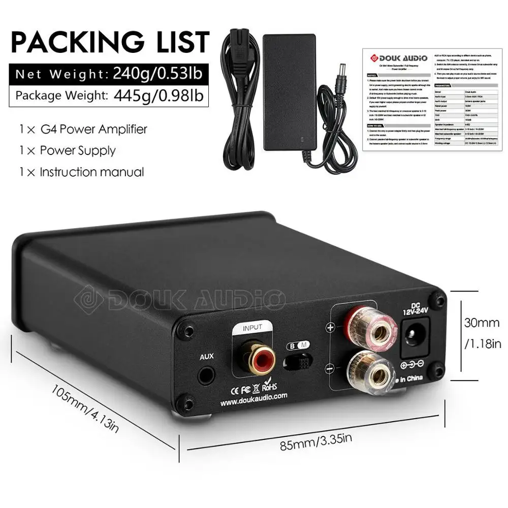 Nobsound HiFi сабвуфер/полночастотный моноканальный TPA3116 цифровой усилитель мощности мини встроенный усилитель класса D для аудиофилов