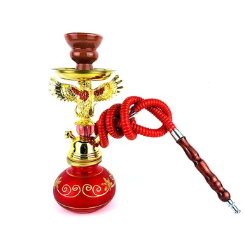 

Hookah Shisha Hookah Zinc Alloy Shisha Full Set of Single-Tube Eagle Small Number Hookah Water Bong for Smoking Weed Glass Set
