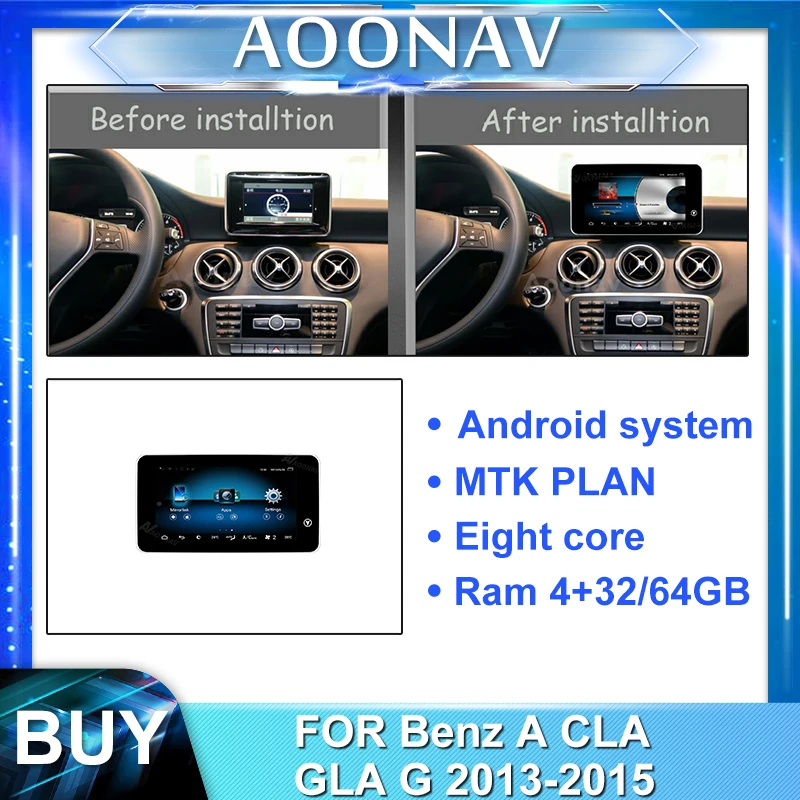 2din android автомобильное радио для Benz A CLA GLA G 2013 2015 автомобильный Авторадио Стерео