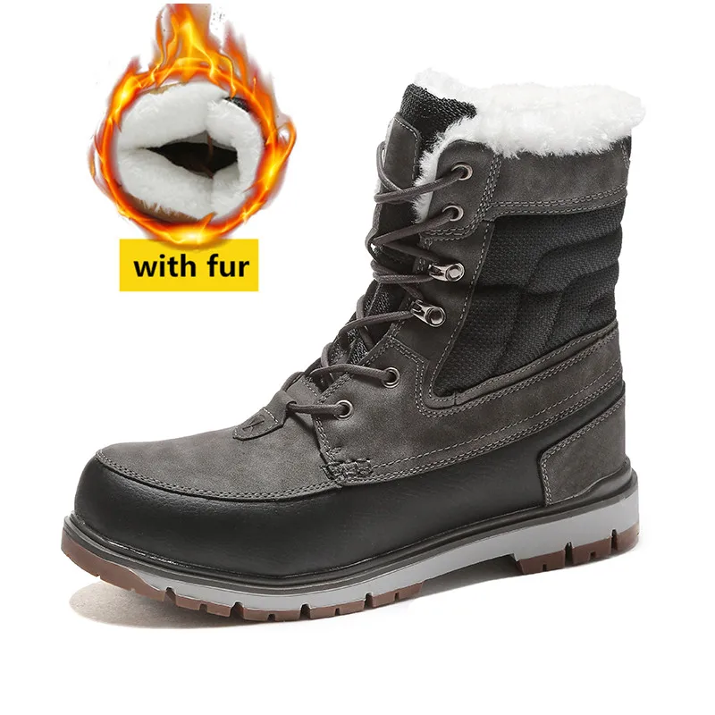 Мужские повседневные зимние стеганые сапоги мужская зимняя Уличная обувь