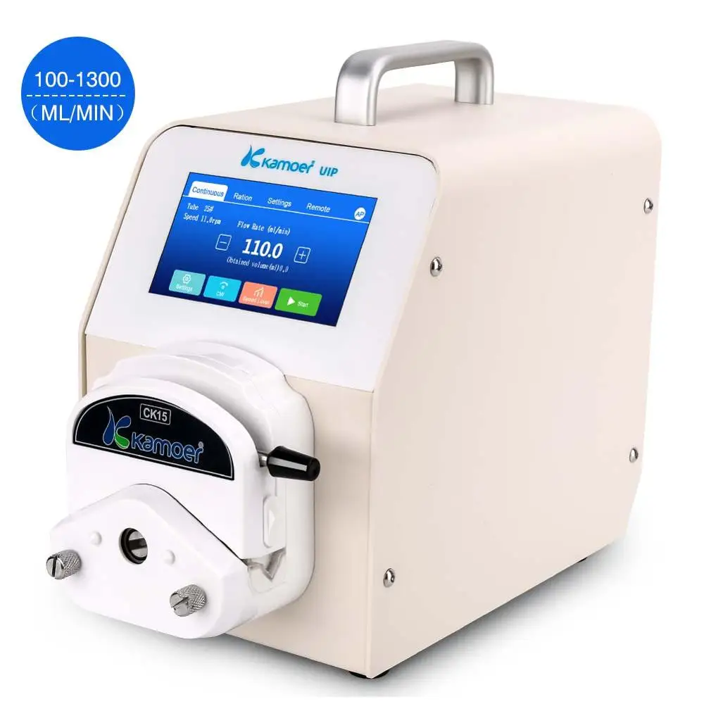 

UIP Digital Peristaltic Laboratory Pump Wifi Control High Flow Rate Lab Pump Steppetr Motor Foot Switch Support Touch Screen