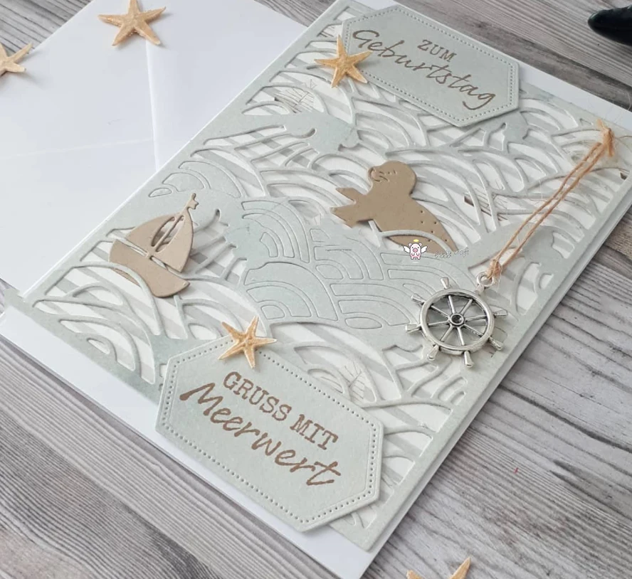 Mmao Handwerk Metall Stahl Schneiden Stirbt Neue Dichtung dekoration Scrapbooking Papier/foto Karten Präge Stirbt – Detail 10
