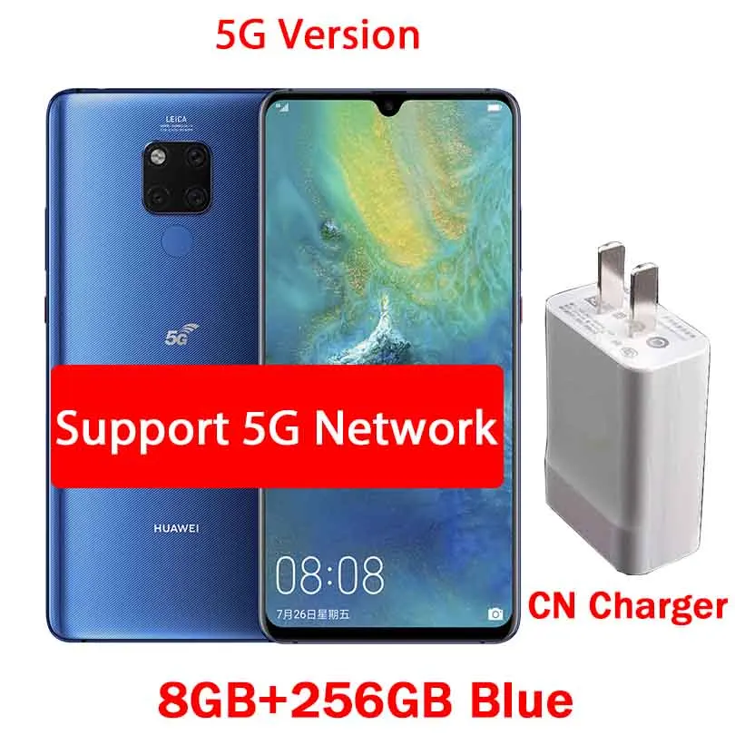 HUAWEI mate 20X20X5G/4G смартфон 7,2 полный экран 2244x1080 Kirin 980 Восьмиядерный EMUI 9,0 5000 мАч 4* Камера быстрое зарядное устройство - Цвет: 5G version BLUE