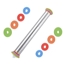 Нержавеющая сталь Скалки с регулируемой толщины кольца кухня выпечки инструмент набор из 2 и силиконовые выпечки Кондитерские коврики