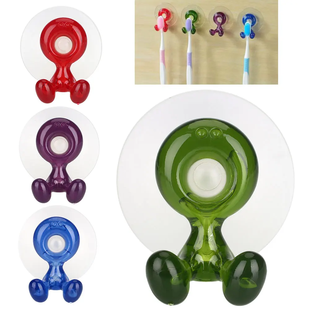 Настенный держатель для зубных щеток Красного/зеленого/синего/фиолетового цвета