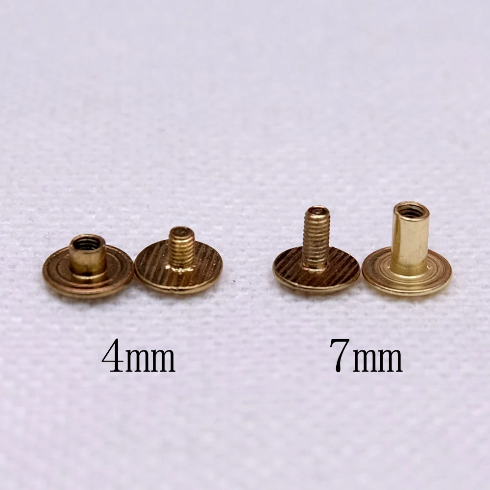 Metal Screws 100pcs M3 Size 4mm/7mm for Spiral Binder Loose-Leaf Clip