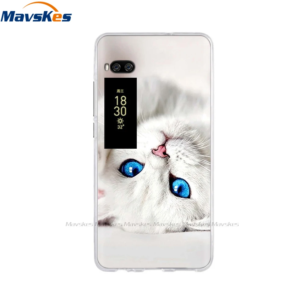 For Meizu Pro 7 Case 5.2" Fundas Coque Back Cover For Meizu Pro 7 Plus 5.7" Phone Cases Soft TPU Painted Silicone Bumper Shell 