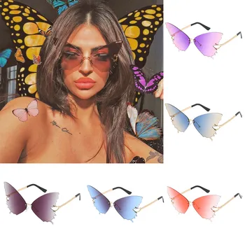 

Butterfly Shape Retro Sunglasses Glasses Eyewear Shades Vintage Irregular Women/Men Brand Designer Sun Glasses Modis Oculos