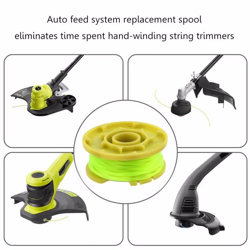 4 шт. витая линия для Ryobi One PLUS+ AC80RL3 сменная катушка витая линия 0,08 дюймов 11 футов замена садовые аксессуары
