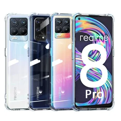 Clear Silicone Shockproof Phone Case for Realme x7 (Clear)
