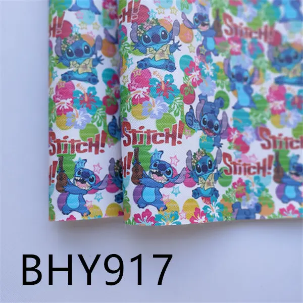 1 лист 20*33 см мультяшный персонаж кожа искусственная виниловая ткань лист BHY917 - Цвет: BHY917