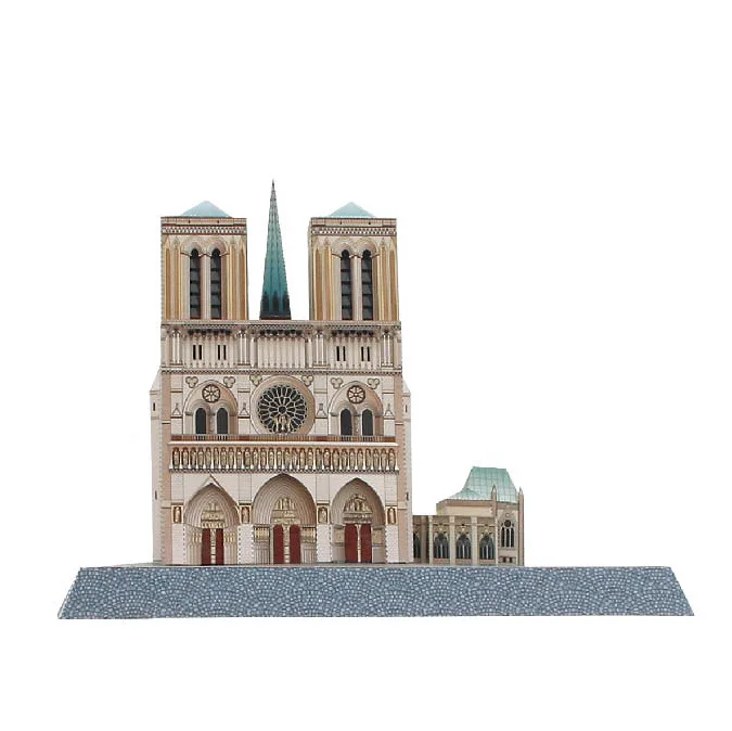 25x16x20cm World Famous Buidling 3D Paper Model History Notre Dame De Paris Architectural DIY Art Gift Collection | Игрушки и хобби