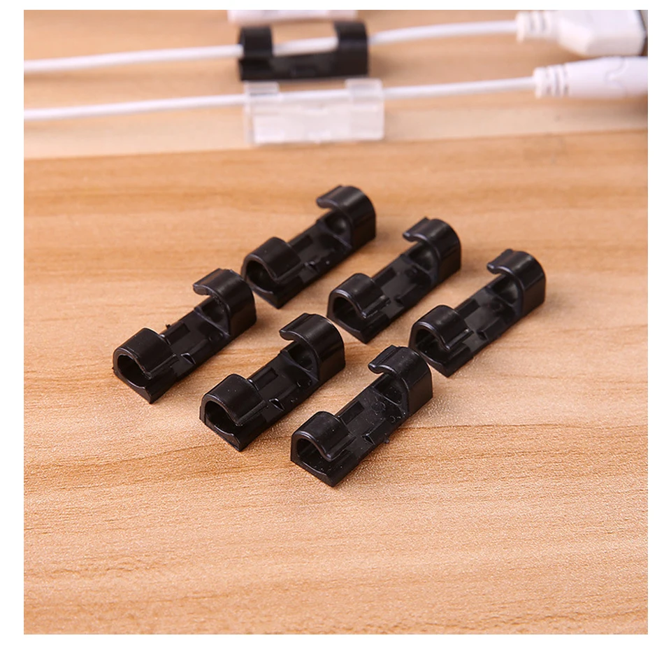 Cable Winder Wire Management Cable Organizer Desktop & Workstation Cord Clips Management Holder Data Telephone Line Sleeve (15)