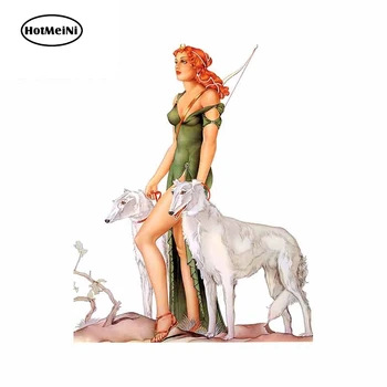 

HotMeiNi 13cm x 10.3cm For Alberto Vargas Girl Cartoon High Quality Car Stickers Occlusion Scratch Vinyl 3D Car Decal Gift