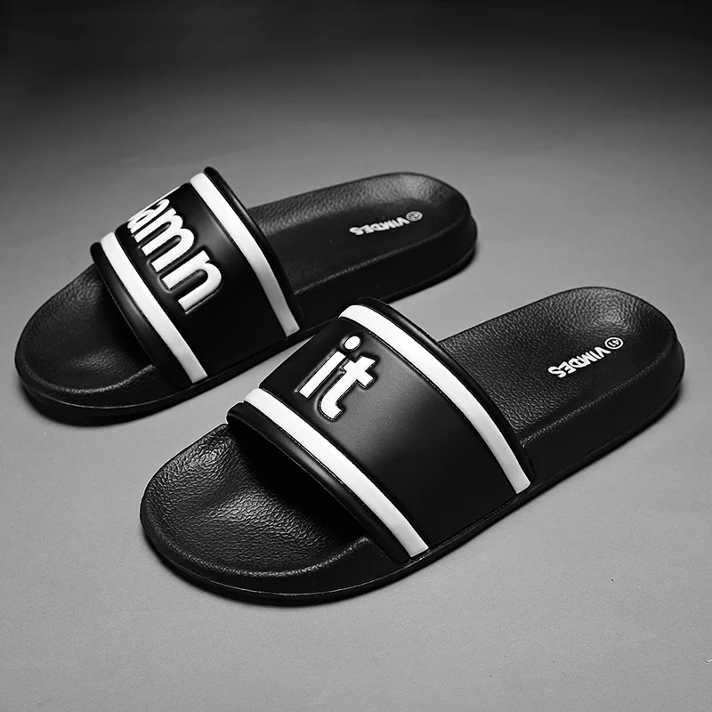 Weh Mannen Slippers Grote Maten 46 Heren Schoenen Casual Zomer Strand  Sandalen Thuis Indoor Slippers 2020 Trend Zwart Wit Slides voor Mannen| Slippers| - AliExpress