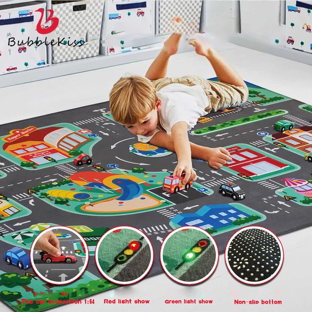 Bubble Kiss 2021 LED Lighter Rode Rugs For Kid Play Carpets Children Climb Puzzle Hot Sale Fashion Floor Mat Car Birthday Gift 1