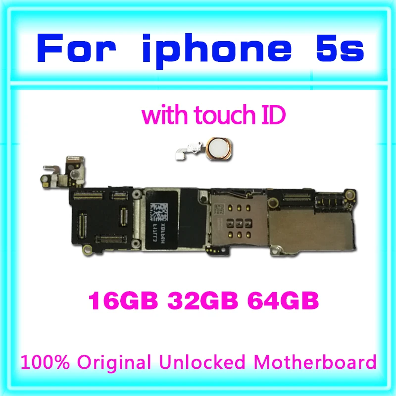 Полная разблокированная материнская плата для iphone 5S, для iphone 5S материнская плата с сенсорным ID/без Touch ID