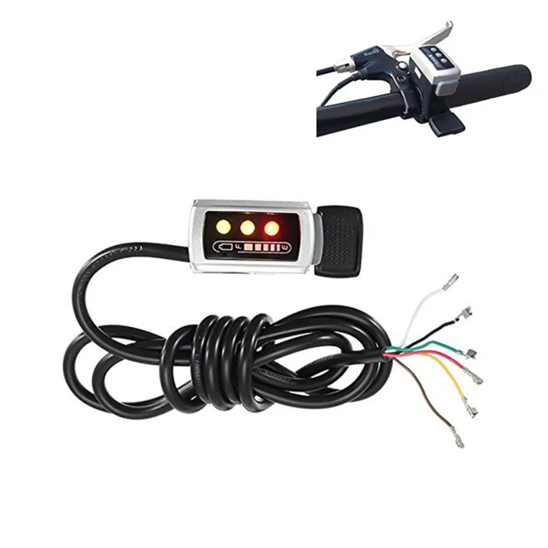 

bike Parts Thumb Throttle 36V Speed Control 6 Wires Thumb Throttle on Left / Right Handle for E-Bike Electric Bicycle