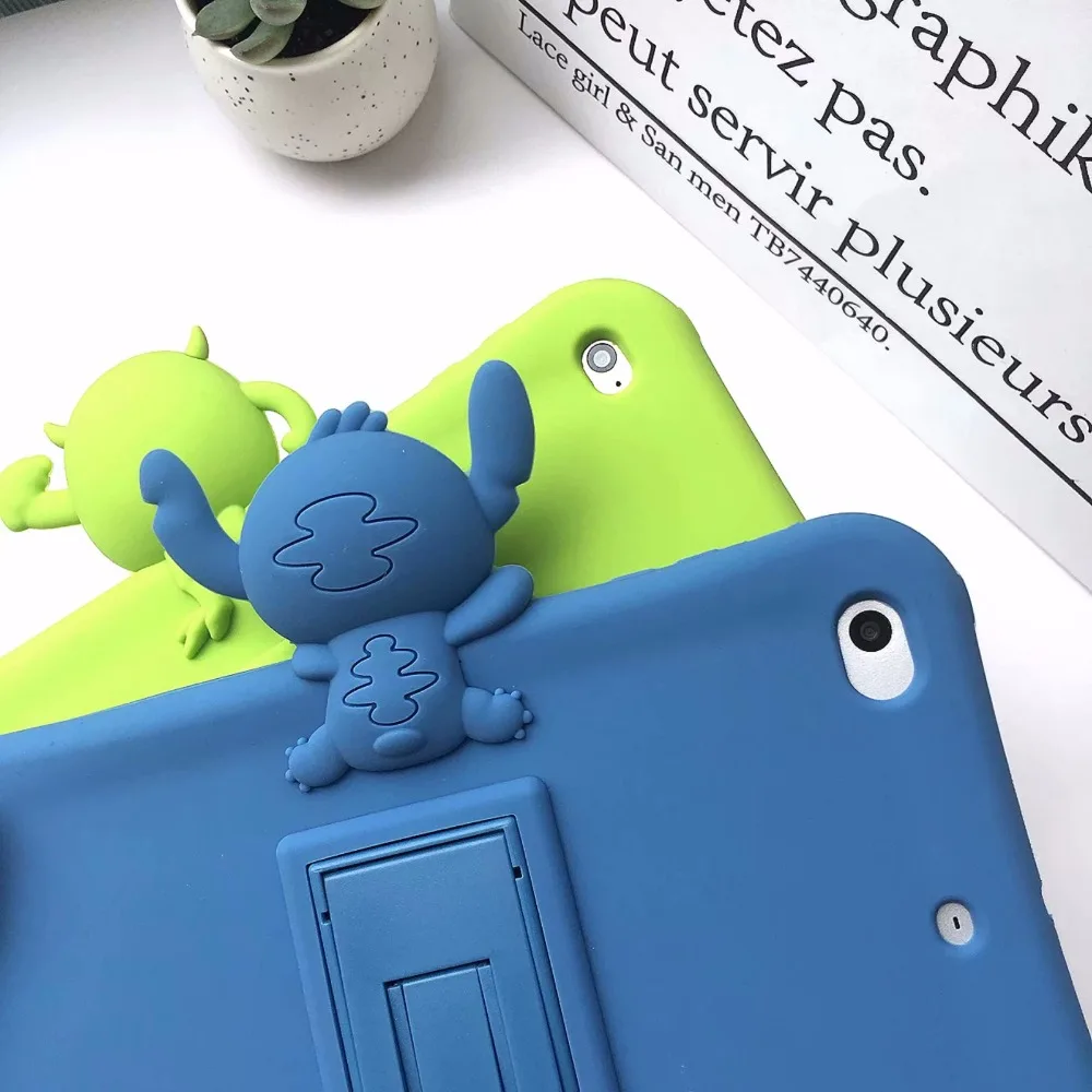 Силиконовый чехол из силикагеля стоячая таблетница для Apple Ipad 2 3 4 air 1 2 Ipad mini 1 2 3 4 5 для нового Ipad pro 9,7 10,5 крышка