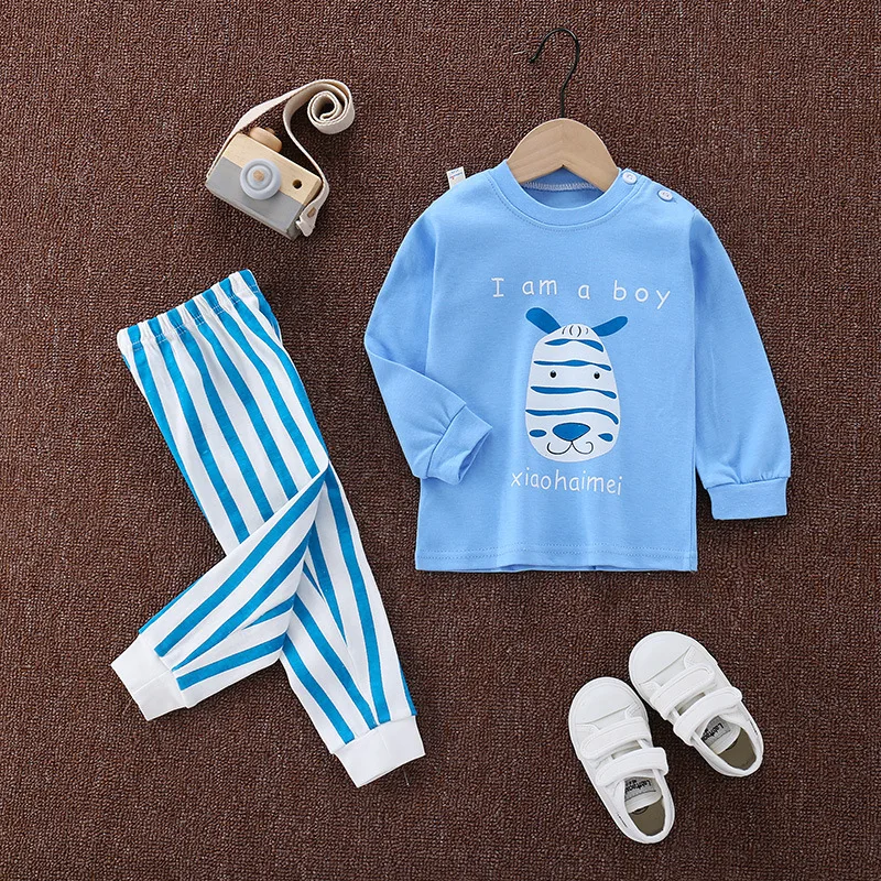 2020 Autumn Sleepwear Kids Pajamas for Boy and Girls Cartoon Child Night Wear Suit WT90 designer nightgowns