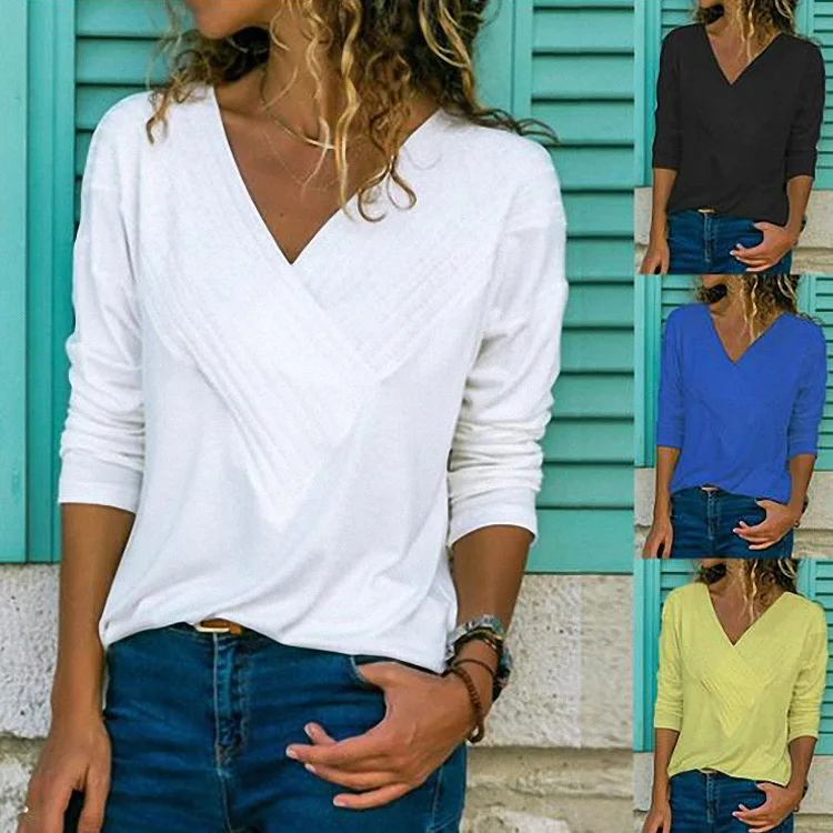 Женские футболки с длинным рукавом новинка 2020 модные сексуальные женские v