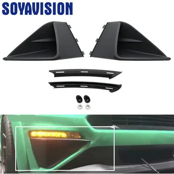 

ABS Black Front Bumper Three-dimensional Air Intake Trim Panel Decorative Plates For Ford For Mustang Roush 2018 2019