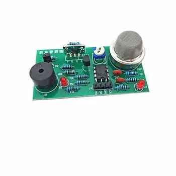 

A23-- DIY Kit MQ-2 Smoke Sensor Detector Natural Gas Alarm Electronic Components Suite Coal Gas detection alarm circuit