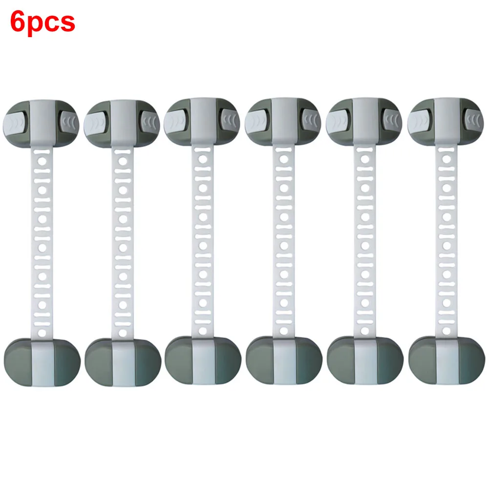 

6 Pcs Multifunction Adjustable Easy Install Rotatable Safety Lock For Kids Door Guard Portable Practical Eco Friendly Window